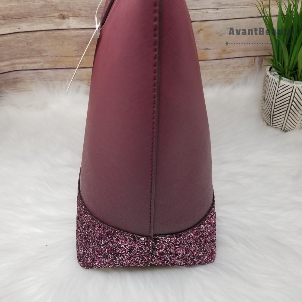 Kate Spade Penny Greta Court Cherrywood Tote New - Picture 14 of 15